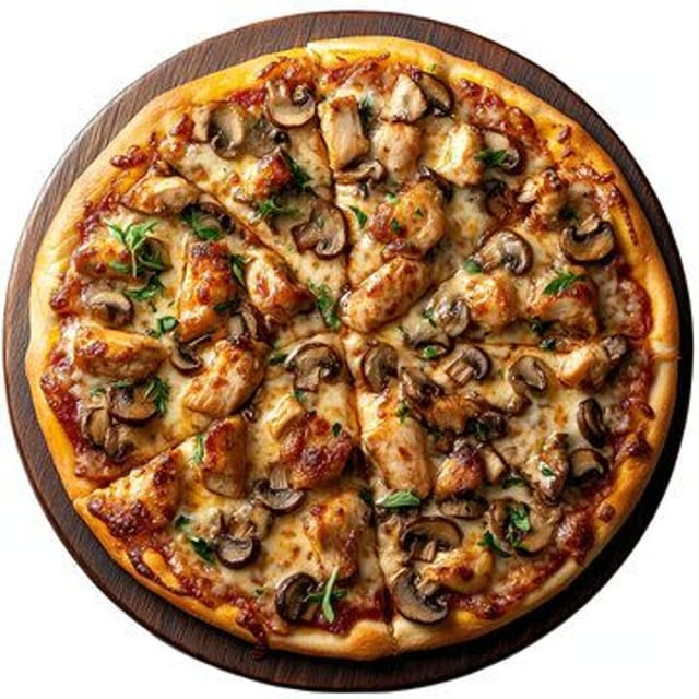 All Chicken Pizza.