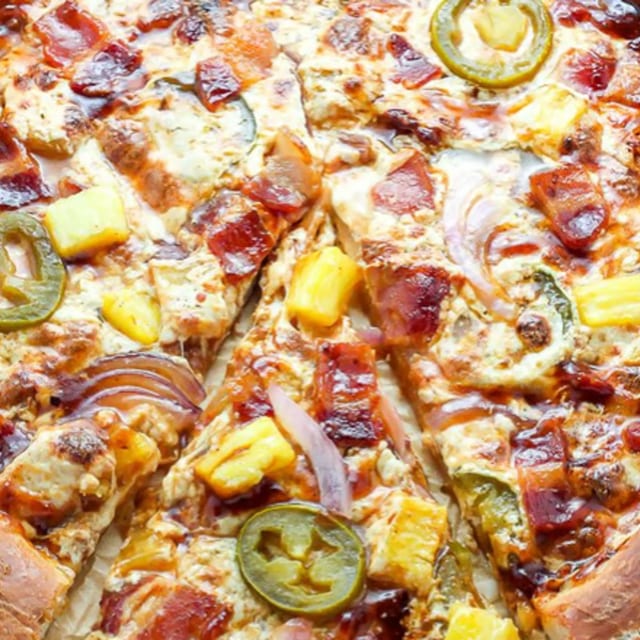 Honeylulu Pizza.